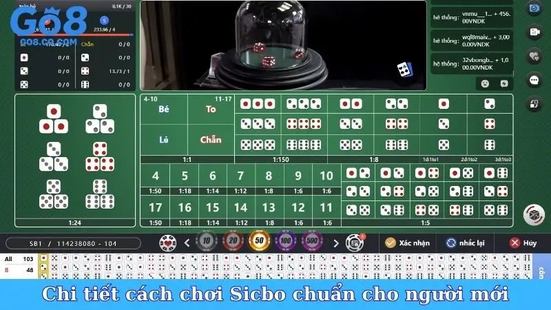 Chi tiết cách chơi Sicbo chuẩn cho người mới